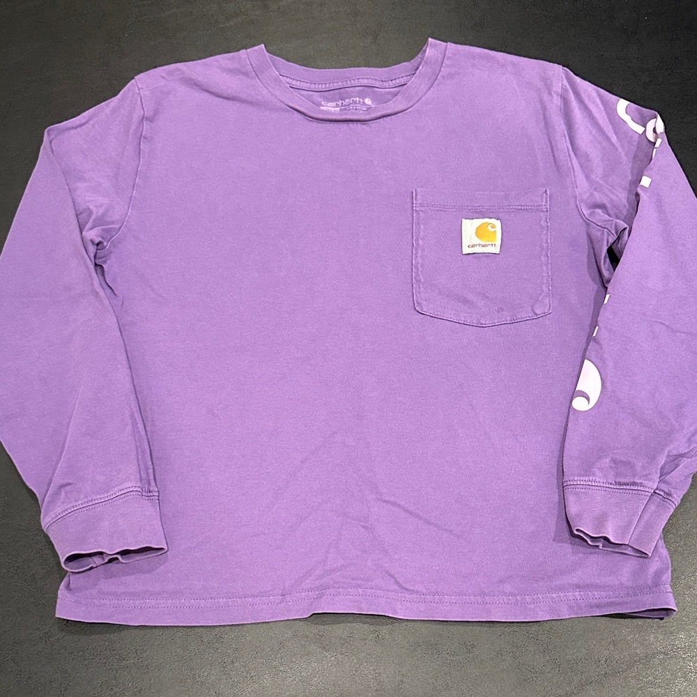 Carhartt Kids Long Sleeve Shirt in Purple
